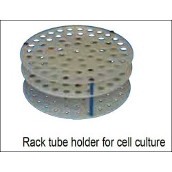 Rack tube holder for cell culture