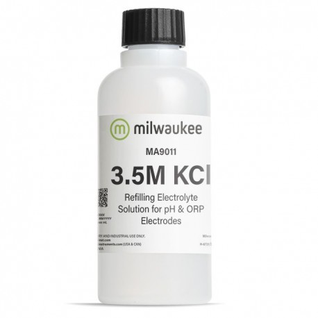 Refillable electrolyte solution 3.5m KCl (230 mL) for pH/ORP electrodes
